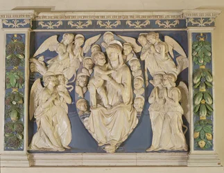 Madonna avec enfant et anges